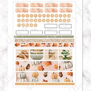 FALL PRINTABLE PLANNER Sticker Printable Planner Sticker - Etsy