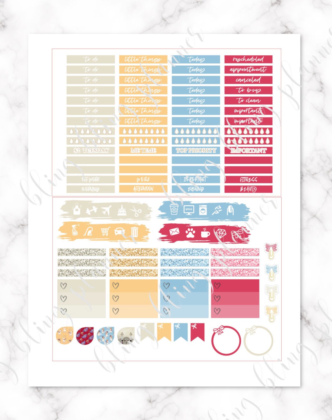 The Queen PLANNER Stickers, Printable Planner Stickers, Elizabeth Queen ...