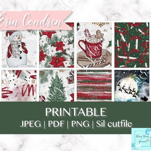 SNOWMEN PRINTABLE PLANNER Stickers, Christmas printable sticker, christmas home planner sticker, printable erin condren, winter home sticker