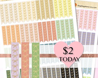 ROSE-CHECKLISTA-FLAGGA, Utskrivbara Planner Stickers, Guldfärgad Rosettflagga-klistermärke, för Travelers Notebook, B6 Tn Kit, Funktionellt klistermärke, utskrivbar flagga