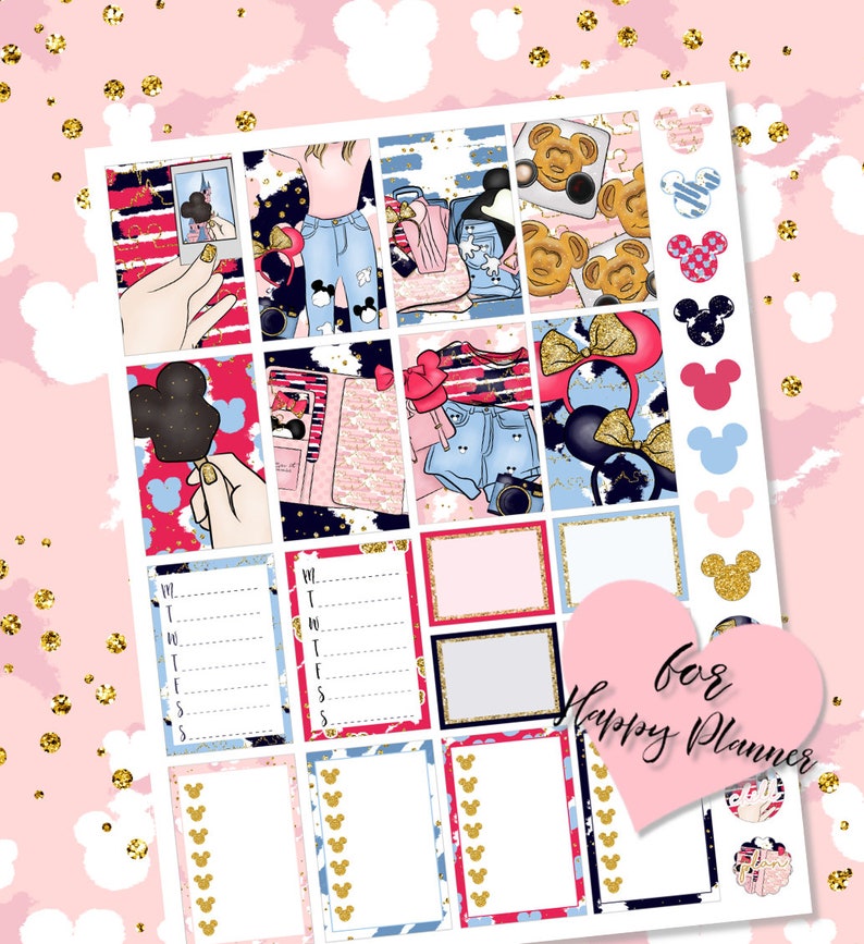 MAGICAL HAPPY PLANNER Kit Disney Planner Stickers Sticker Etsy
