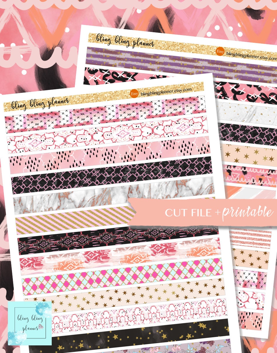 Shine Printable Washi Tape & Labels - For Faith-Based Art Journal, Bib –  Pink Paper Peppermints