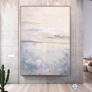 Ocean painting,Original Abstract Wall Art Large Sea Painting,Large abstract painting, canvas painting,Texture Canvas Wall Painting Art Hand