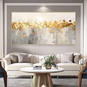 Textured Gray Gold Art Painting,Large Original Abstract Painting,Oversized Abstract Painting,Living Room Canvas Art,Hand Painted Painting