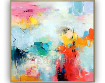 Abstract Painting Original,Large Abstract Painting,Thick Colorful Oil,Extra Wall Oil Painting,Original Abstract,Home Decor,Wall Art Abstract