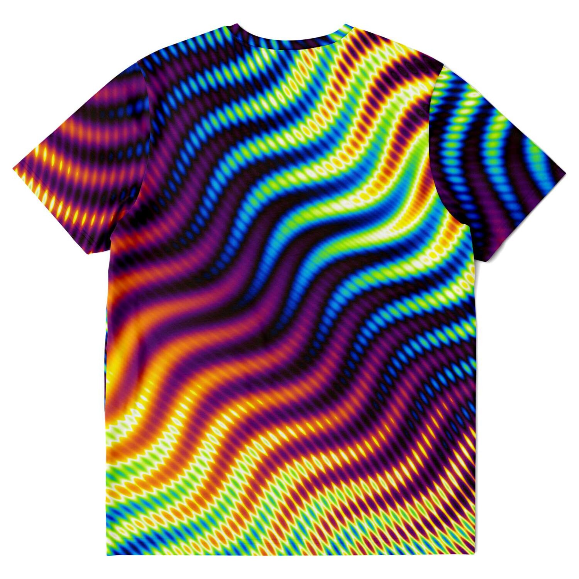 Colorful Waves Sporty Graphic Psychedelic Strokes 3D T Shirt