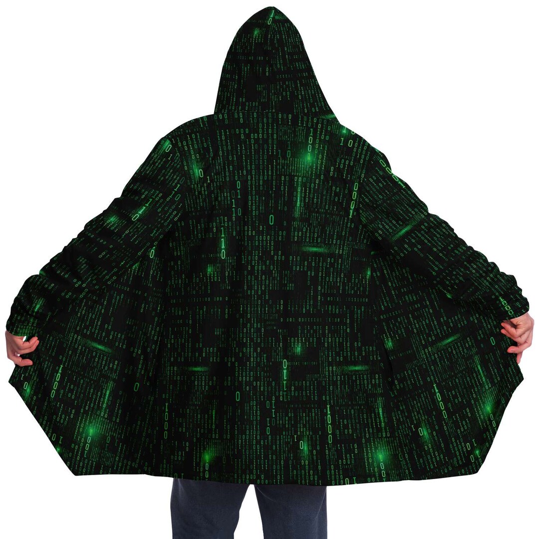 Binary Code Unisex Cloak, Matrix Unisex Luxury Microfleece Cloak Etsy