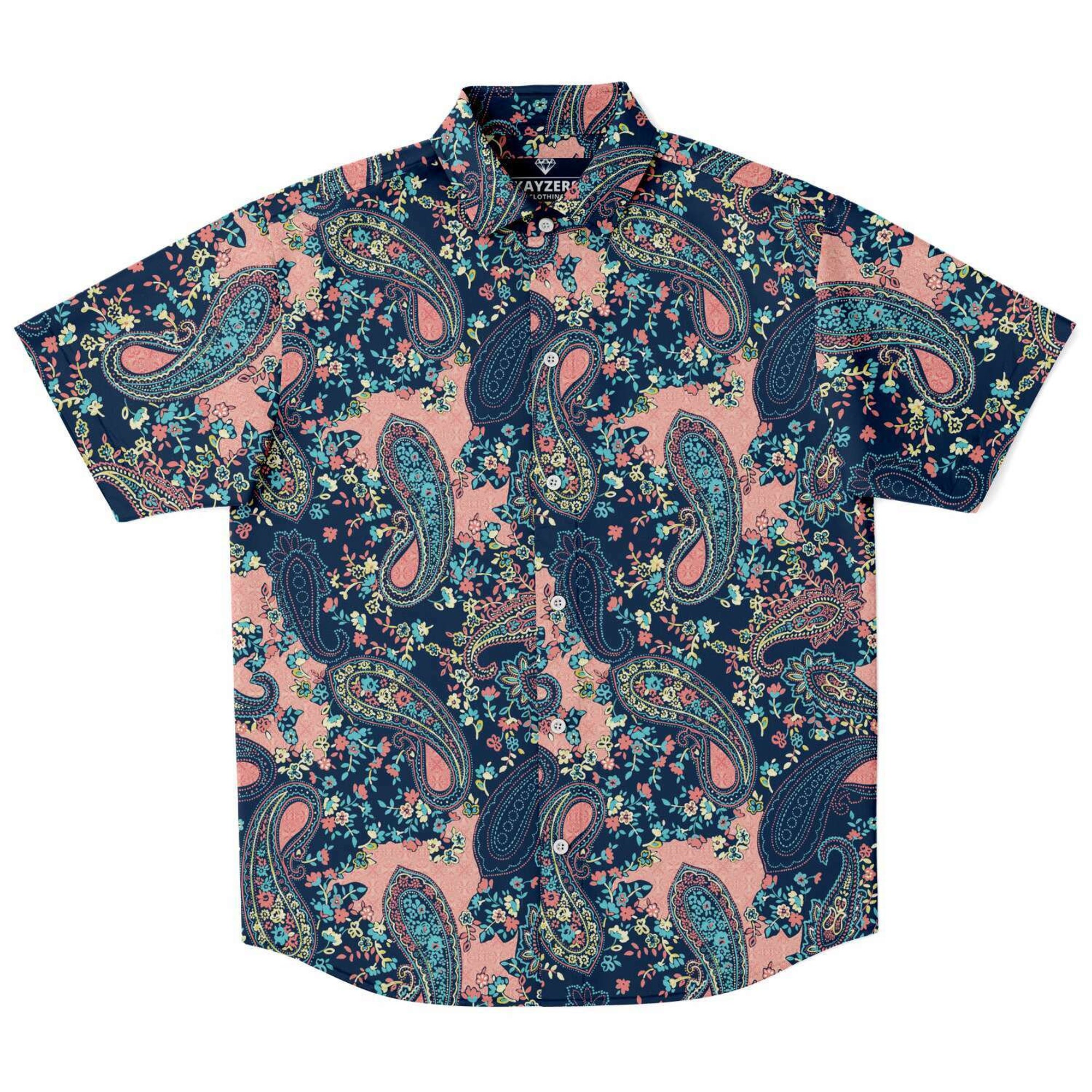 Discover Paisley Pattern Button Down Shirt