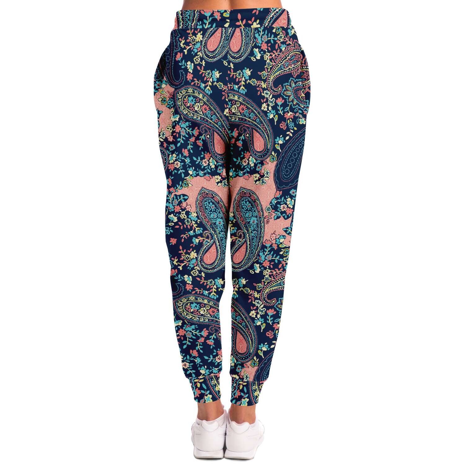 Floral Paisley Pattern Athletic Joggers