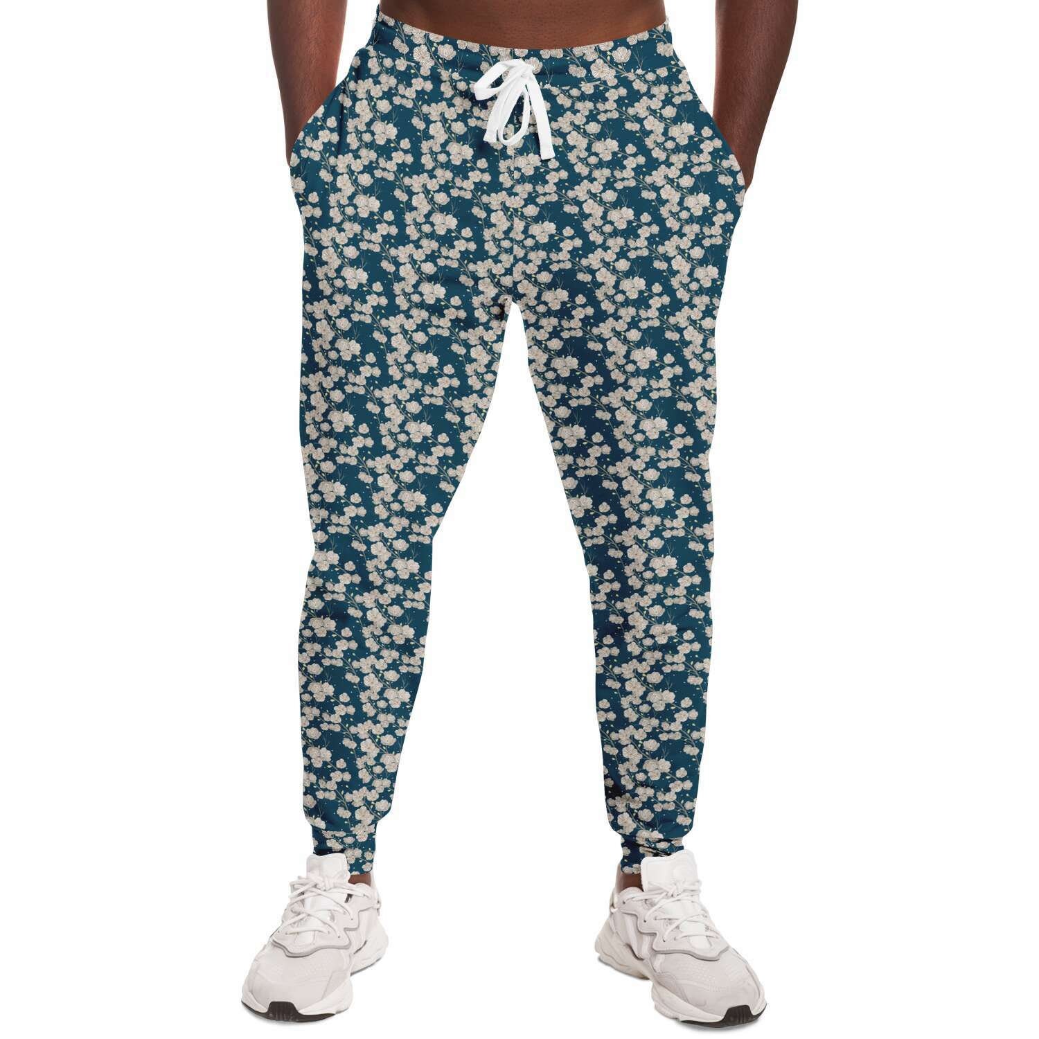 Rose Floral Print Men's Joggers main image 1