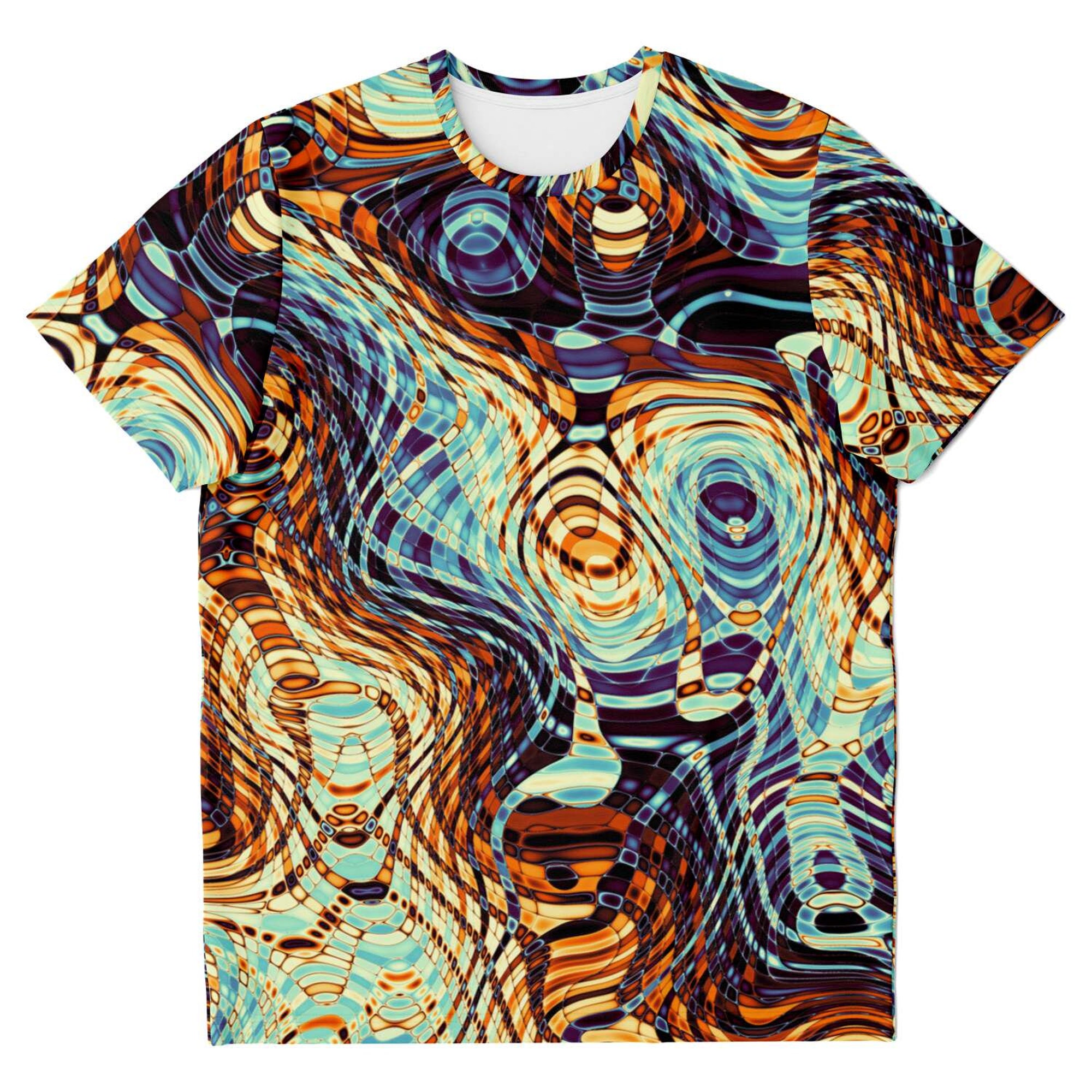 Discover Abstract Shapes Strings Stripes Grunge Psychedelic 3D T Shirt