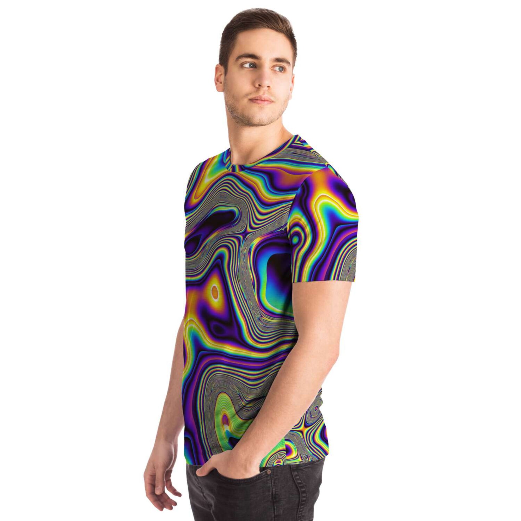 Abstract Fractals Psychedelic Cells Dmt Lsd Trippy 3D T Shirt