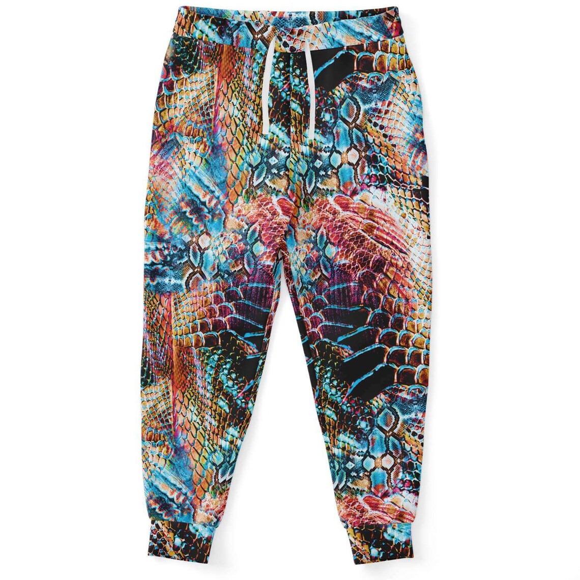 snake print joggers