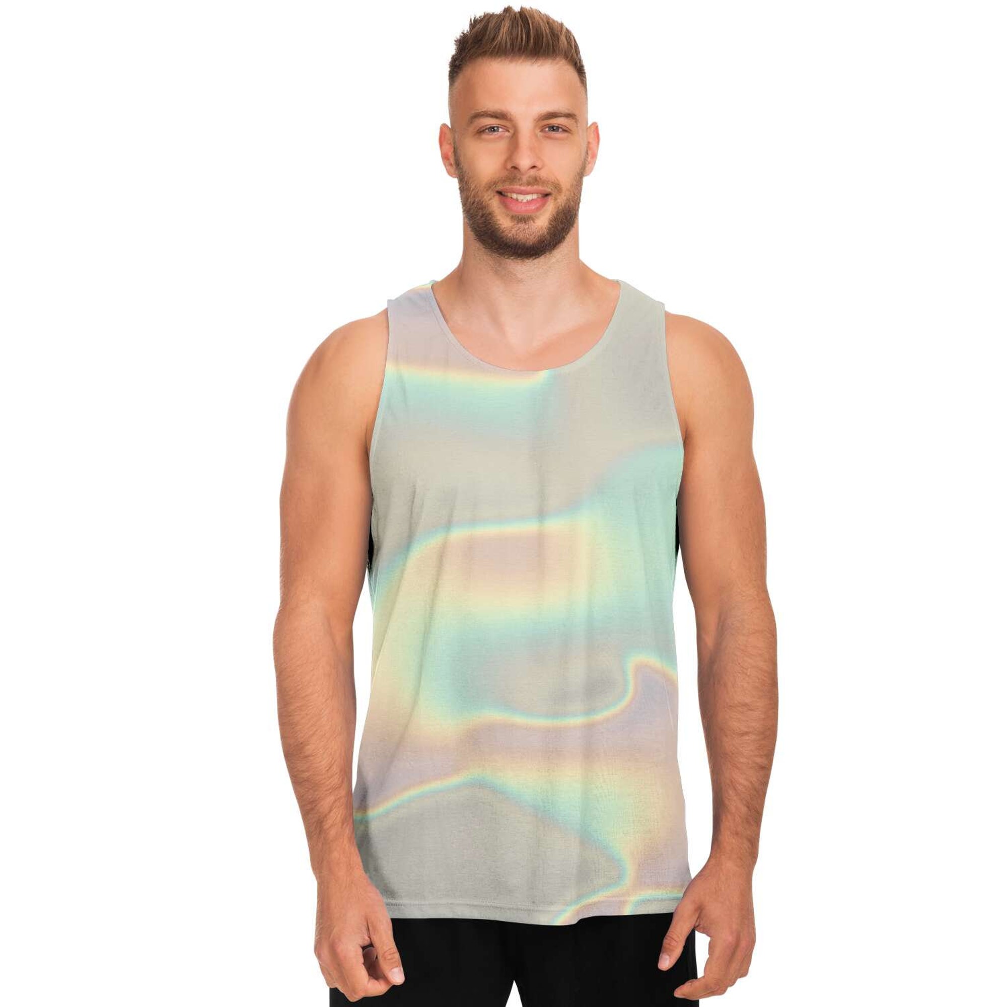 Discover Ombre Holographic Cloud 3D Tank Top