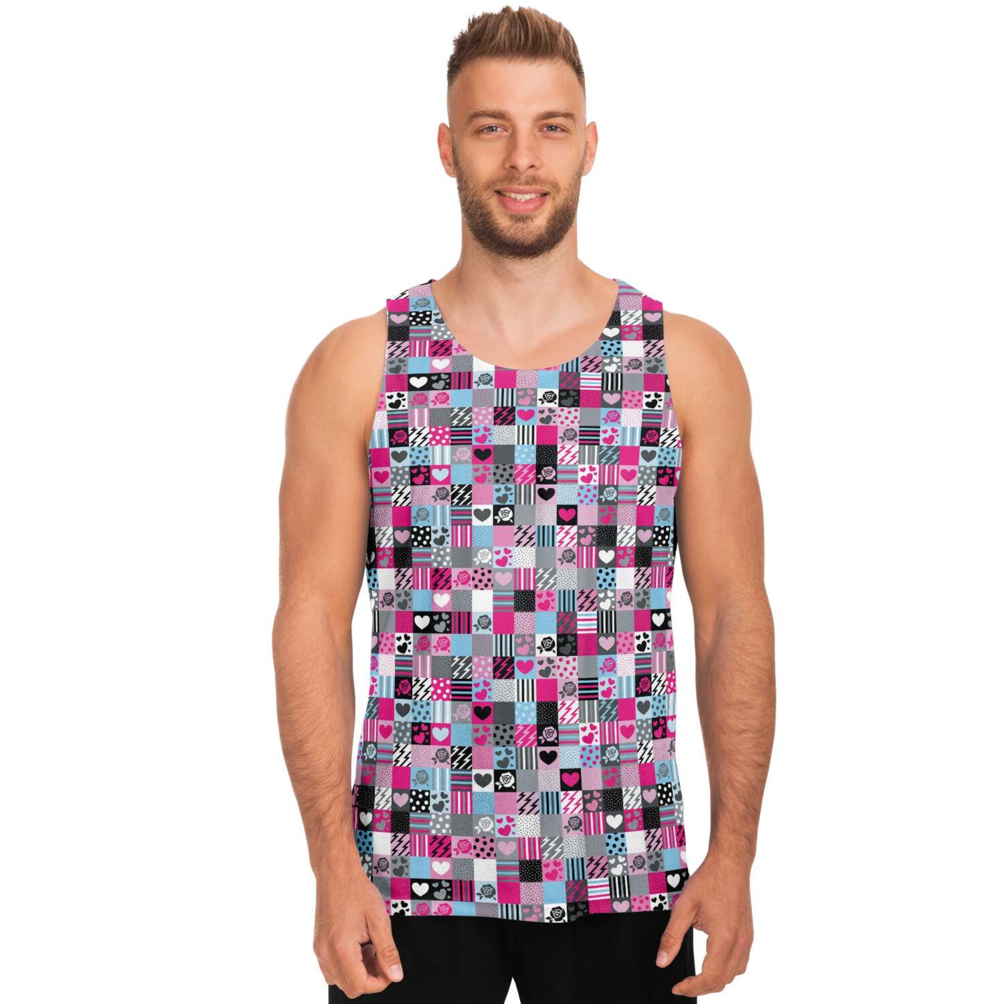 Discover Love Squares 3D Tank Top