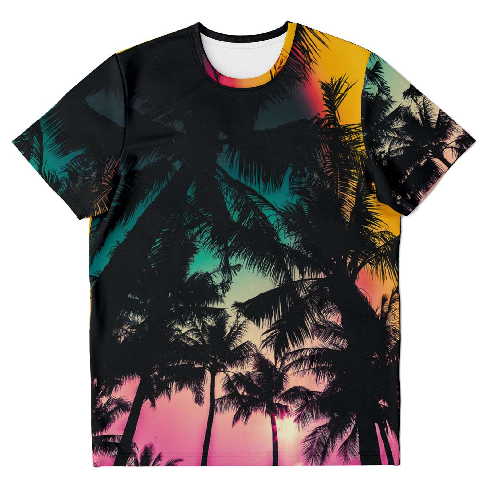 Beach Tropical Palm Trees Sunset Summer Unisex T-shirt - Etsy