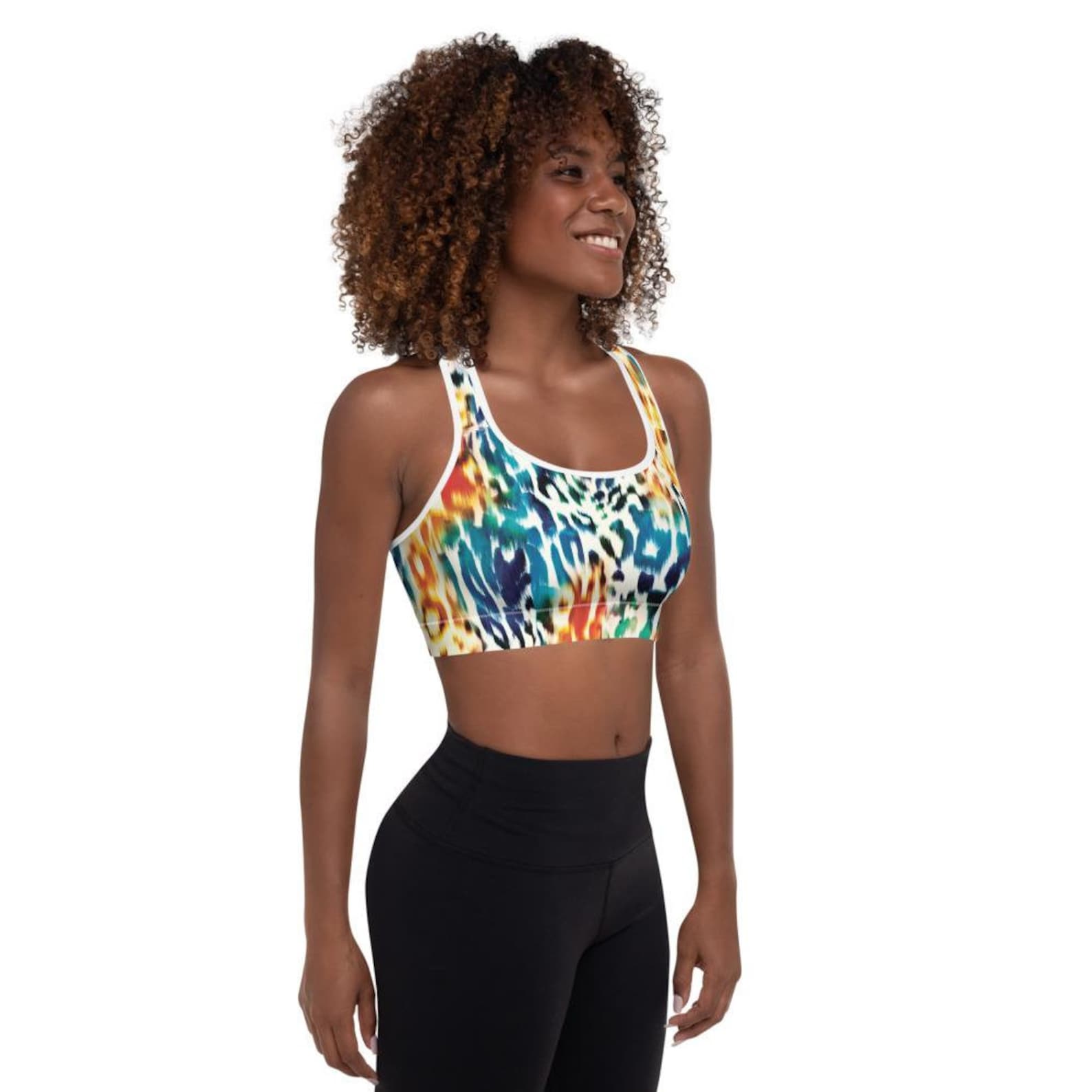 ORCHIDEE-PRINT SPORTS BRA - Main Image