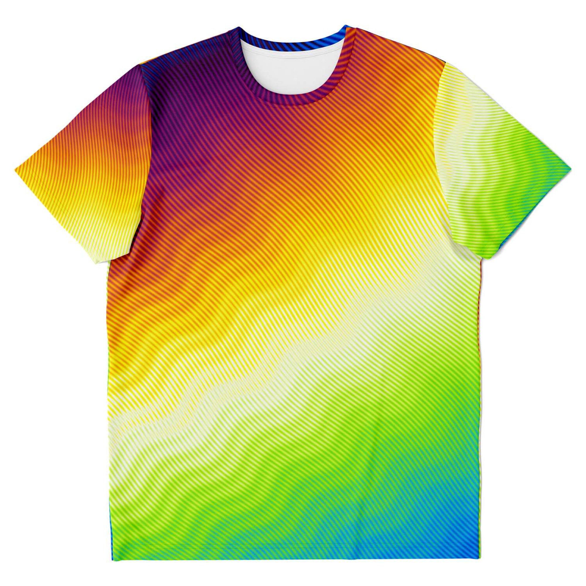 Discover Green Hues Abstract Liquid Psychedelic Waves Optical 3D T Shirt
