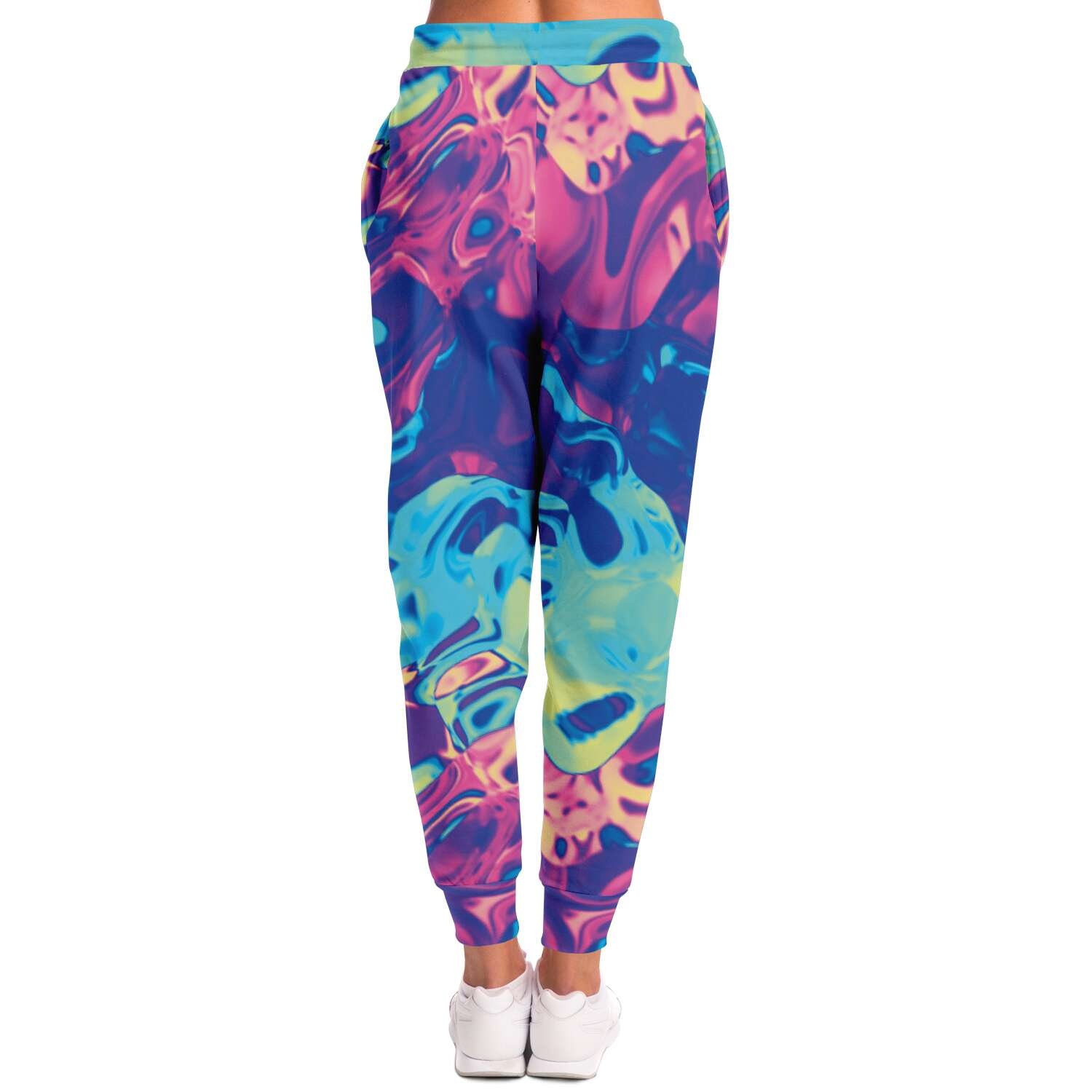 Colorful Holographic Iridescent Athletic Joggers