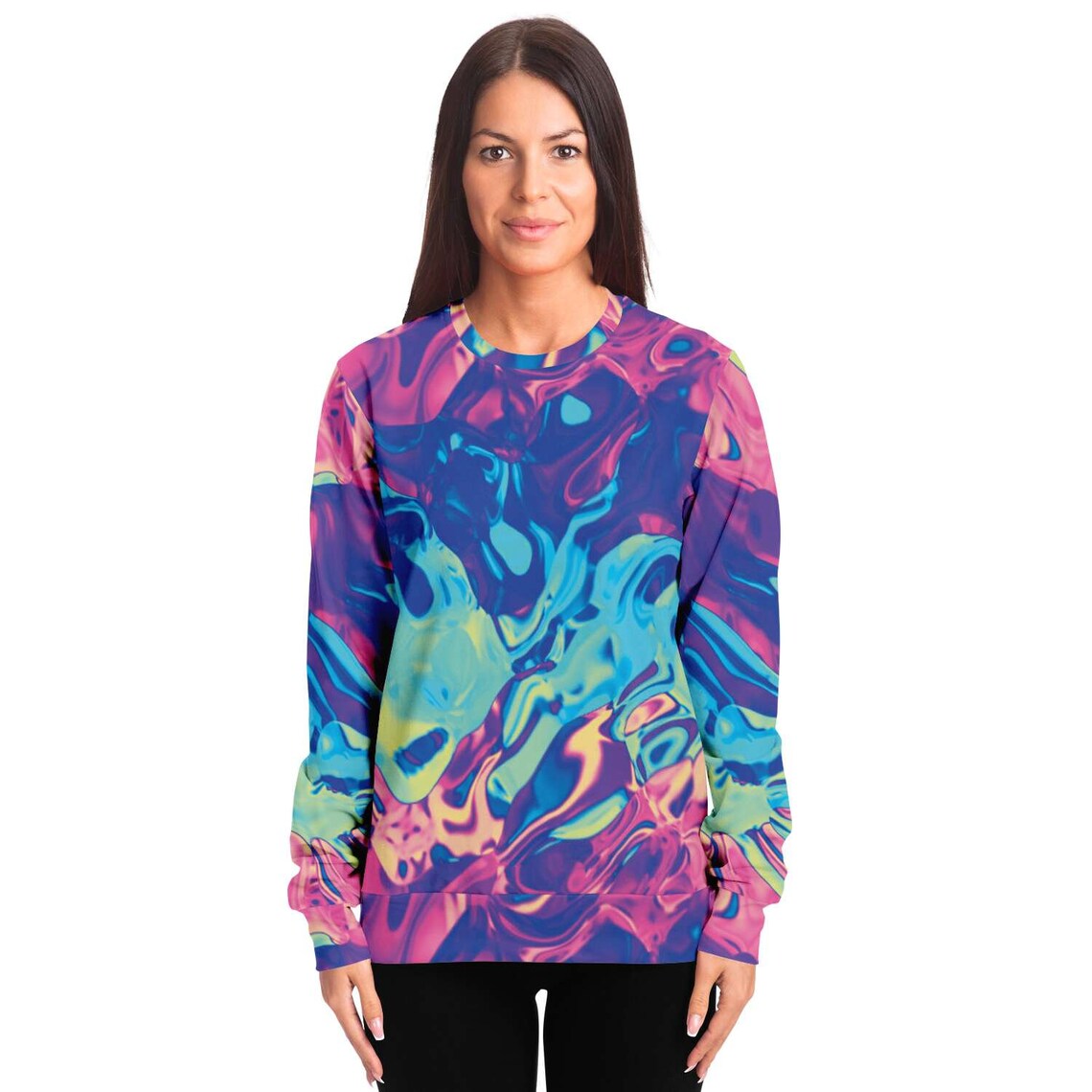 Colorful Holographic Iridescent Sweatshirt - Etsy UK
