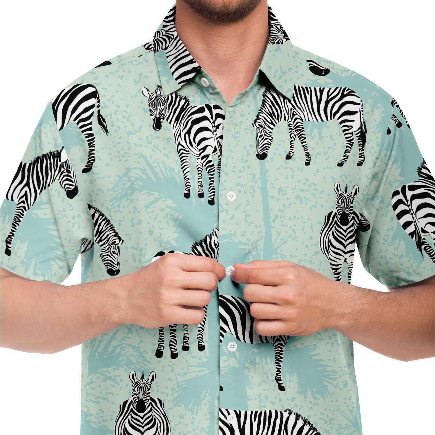 zebra button down