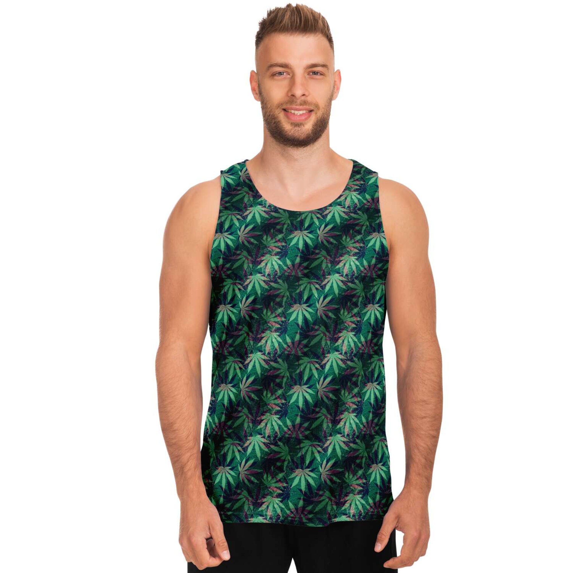 Discover Purple Haze Hemp Weed Marijuana Cannabis 3D Tank Top