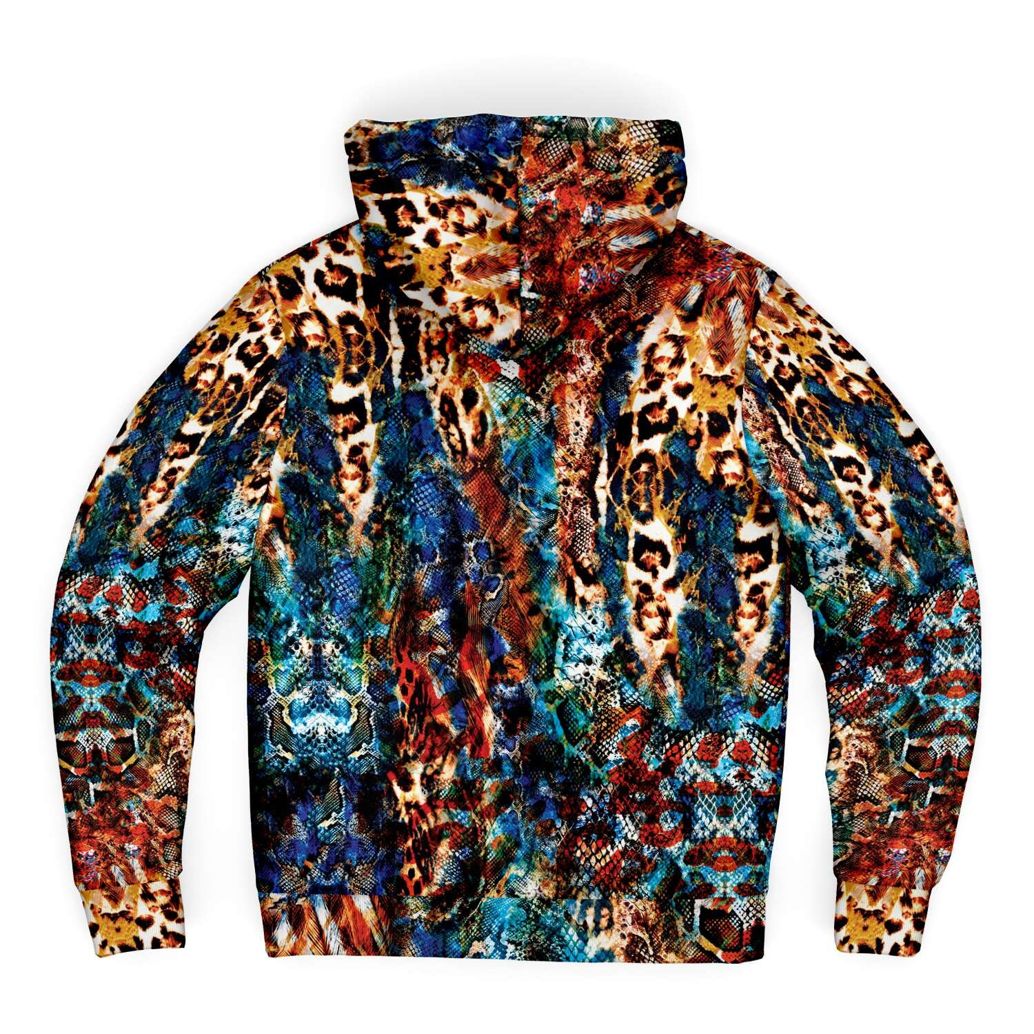 Abstract Art Forest Leopard Animal Print Zip up Fleece Hoodie - Etsy
