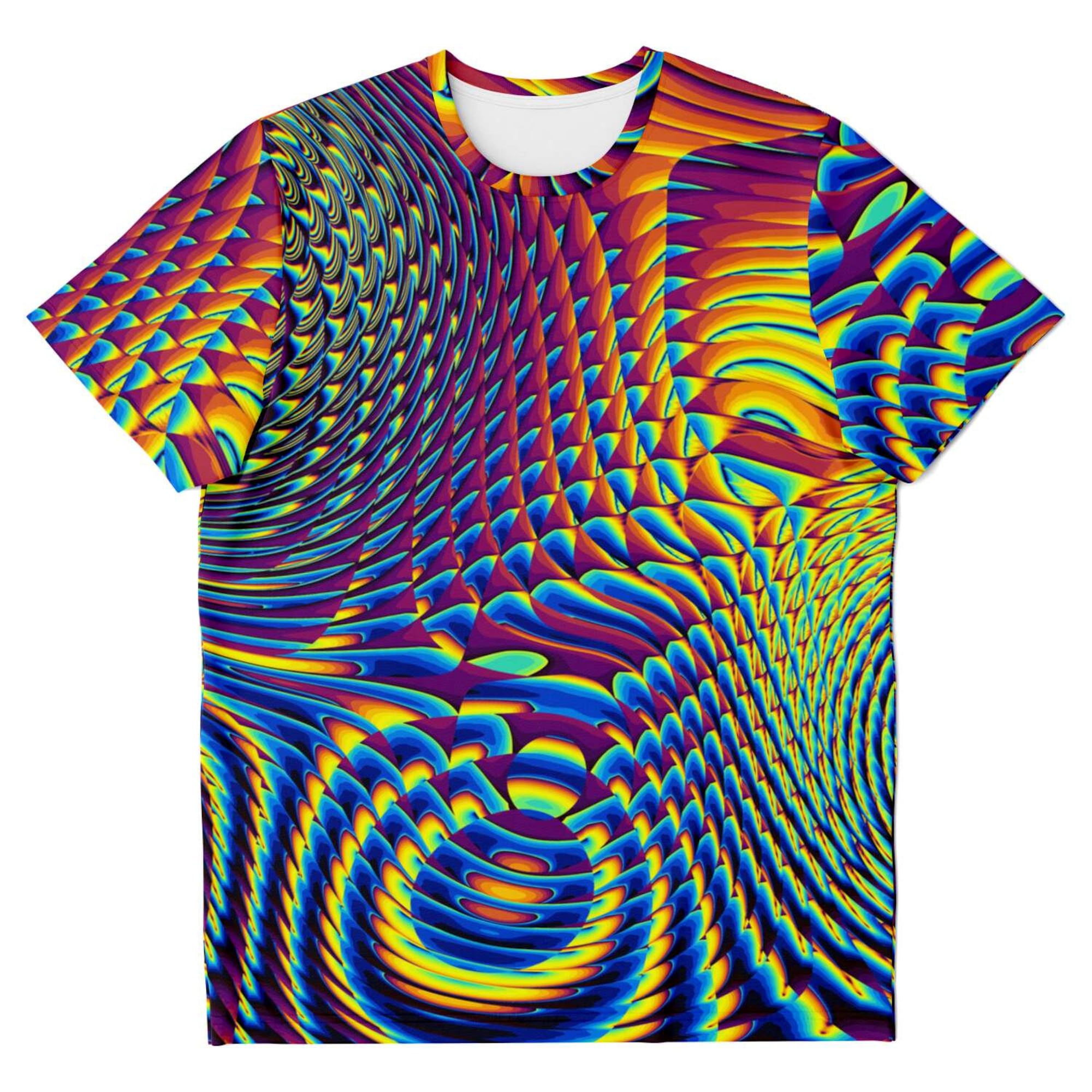 Discover Psychedelic Fractals Spirals Festival EDM DMT LSD 3D T Shirt