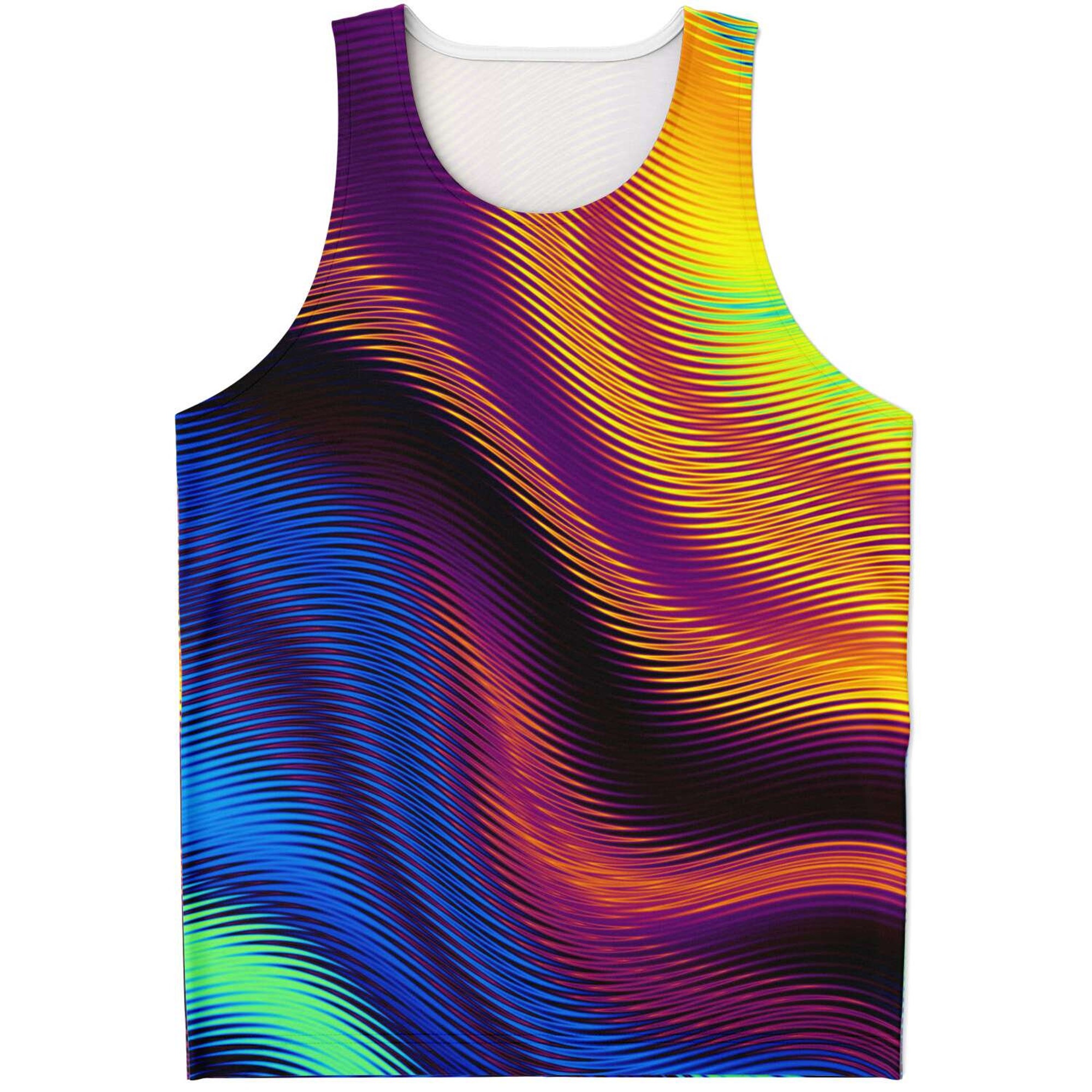 Discover Psychedelic Liquid Waves Abstract Alien 3D Tank Top