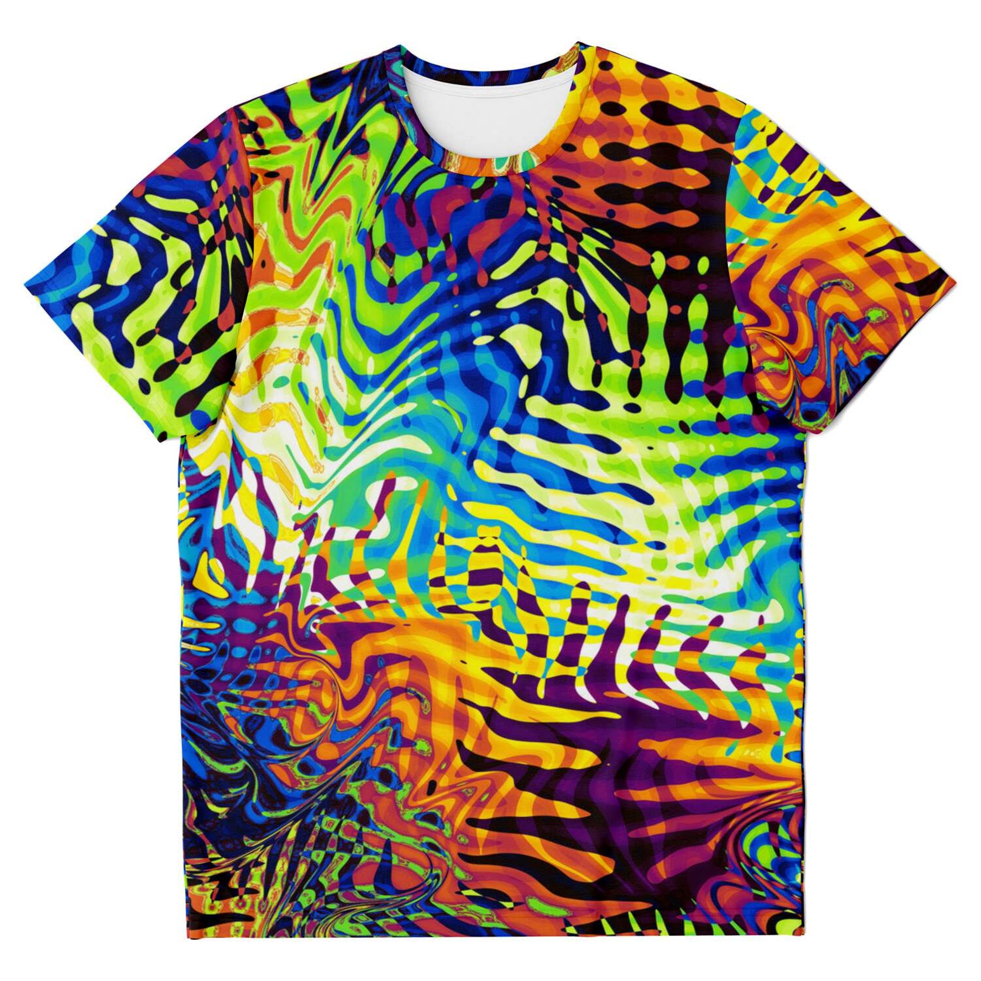 Discover Abstract Colorful Paint LSD DMT Festival Edm 3D T Shirt