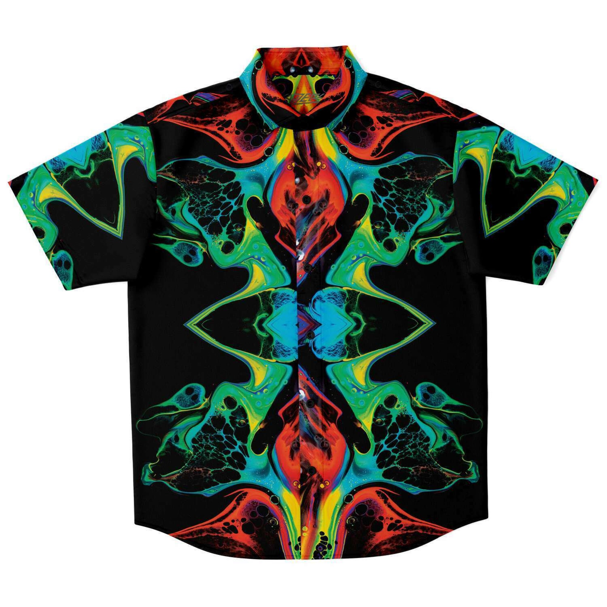 Discover Abstract Alien Dmt Print Hawaiian Shirt