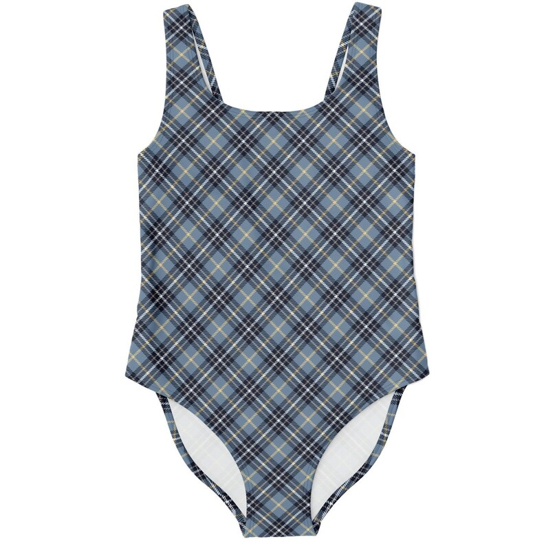 Gray Checks Plaid Pattern Women S One Piece Swimsuit Clothing Sports Fitness Bgc Sedahotels Com