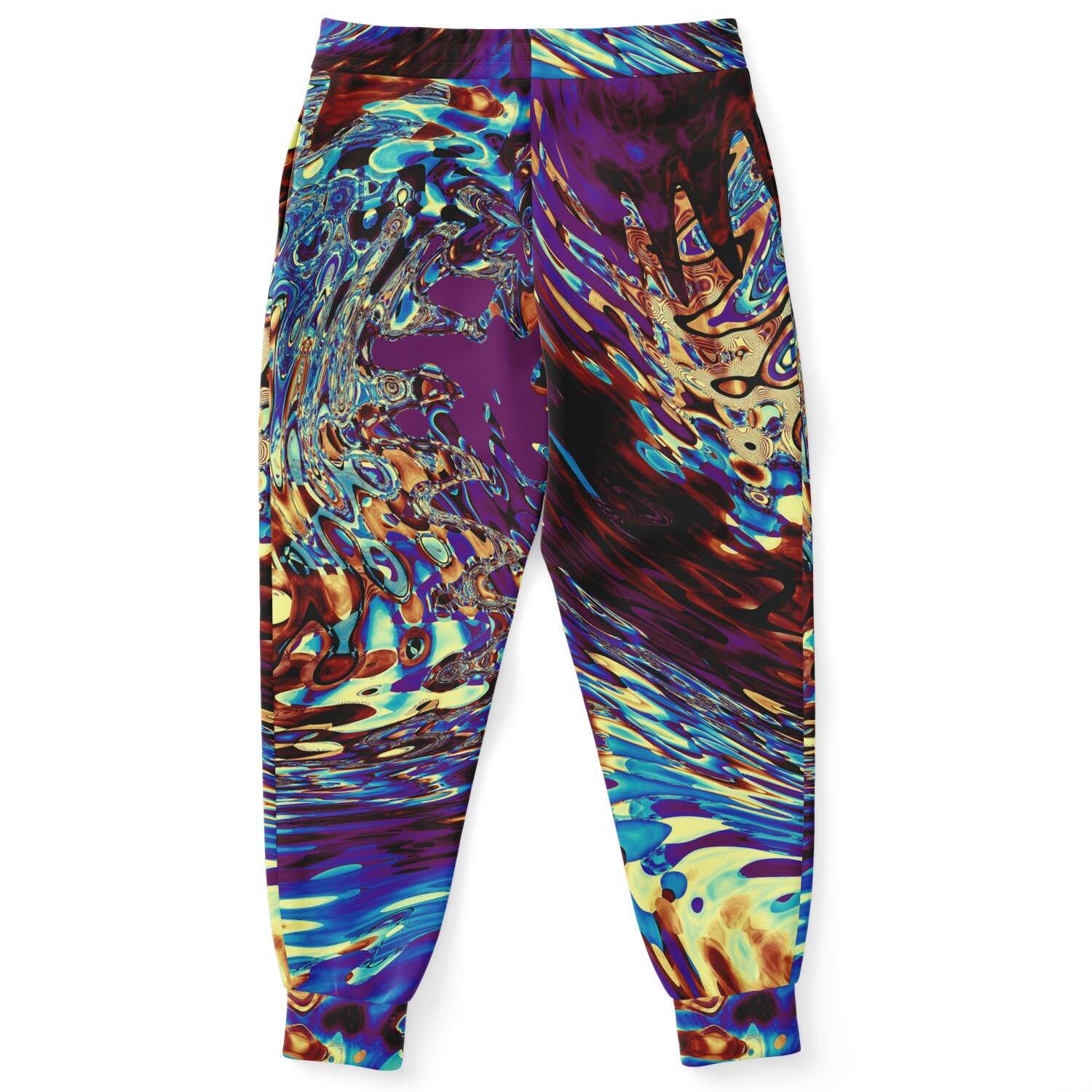 Discover Abstract Bohemian Spiral Waves Effect Nature Stones Athletic Joggers