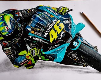 2021 Petronas YAMAHA D.I.D ロッシ ポスター VR46 Valentino Rossi Motorcycle Art Print: VR46 Motogp Poster - Etsy Canada