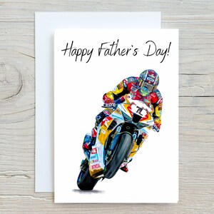 Biglietto per la festa del papà di John McGuinness, biglietto per moto IOMTT, regalo per moto, regali per lui, regalo per la festa del papà, regalo per papà, biglietto per papà, regalo per papà