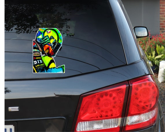 Valentino Rossi Auto Fenster Aufkleber, Motogp Fenster aufkleber