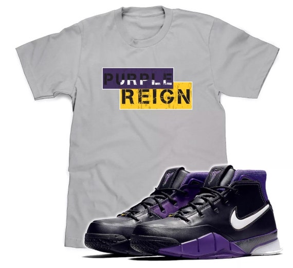 Purple Reign T-shirt to Match Nike Kobe 1 Protro Purple Reign -