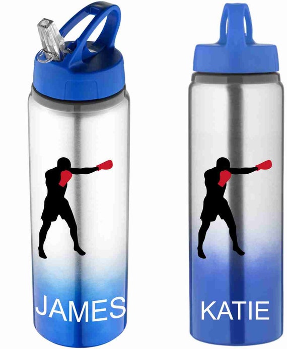 Boxing  Water Bottles, Personalised Gradient aluminium bottles
