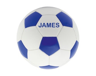 Personalised Football, Bespoke Print, Black, Red, Blue and White Footballs available Size 5