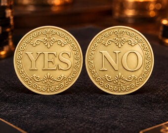 Yes No Decision Coin, Poker Card Guard, Poker Player Gift