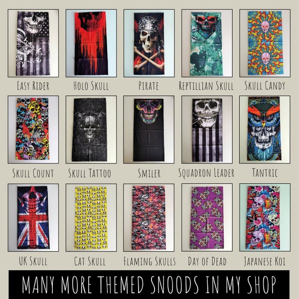 SKULL SNOODS - Face Mask, Gesichtsmaske, Neck Warmers