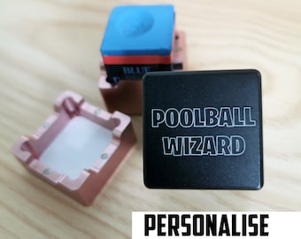 Personalised POOL CHALK HOLDER + Chalk - Fathers Day Gift, For Him, For Her