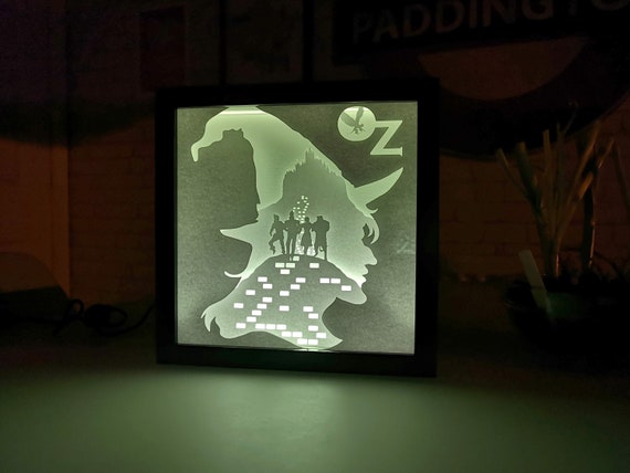 Wizard of Oz 3D Paper Shadow Box Light