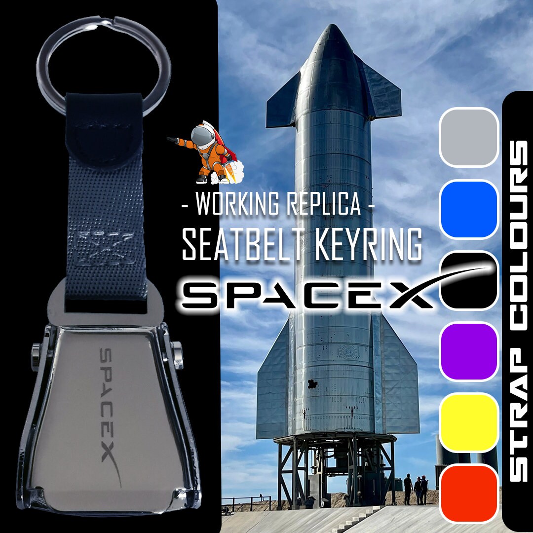 Astronaught, Space Seatbelt Schlüsselanhänger Personalise