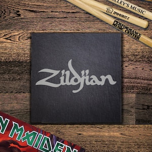 PERCUSSION (Drum) Coaster (Welsh Slate) - Paiste, Zindjan, Mapex, Tama