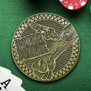 Poker Junkie (Personalisierung Optional) Limited Edition, , Poker Card Marker, Card Protector, Poker Night