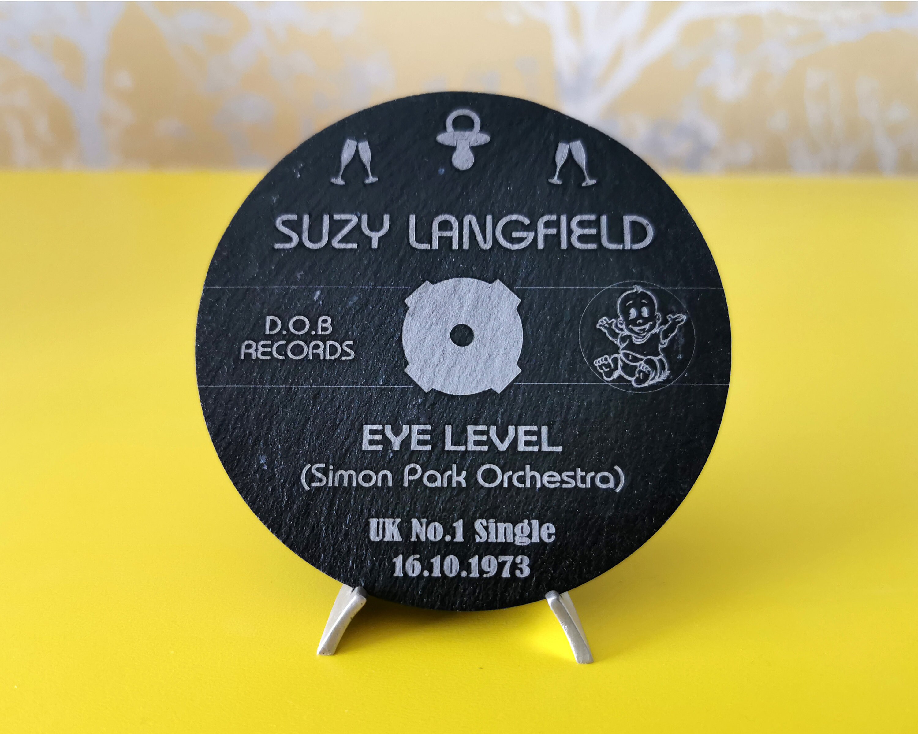 Memorable Slate Record Personalised Slate Record with Etsy