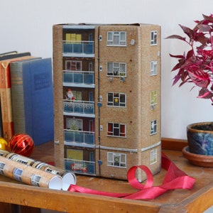 Hackney, East London social housing giftwrap for Christmas presents