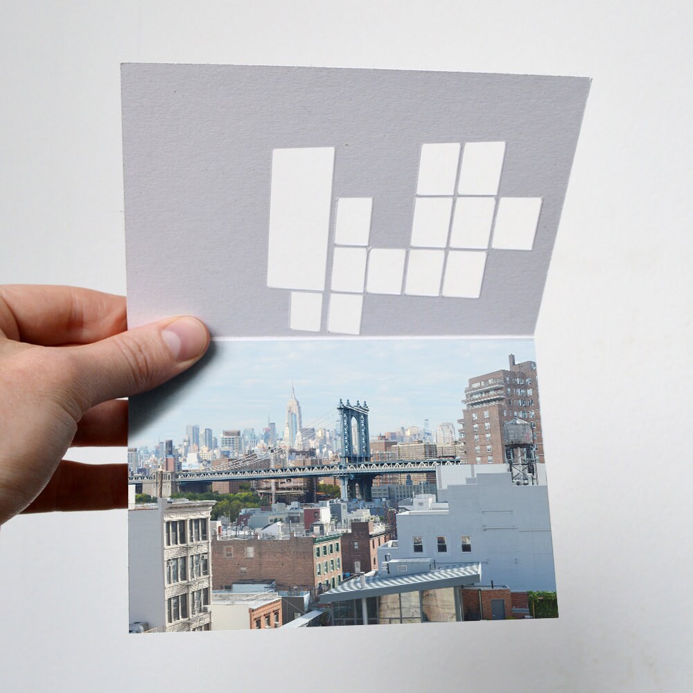 4 X Window Cards | Cut-out Greeting Card - Etsy