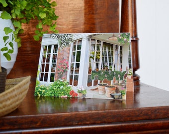 Conservatory Greetings Card | Personalised